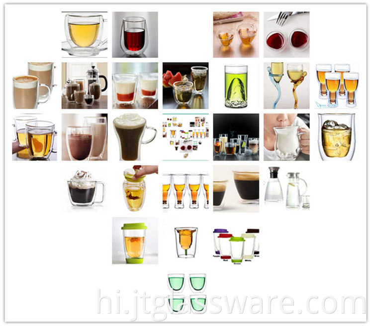 jia teng glass tea cup Cooperate Brand